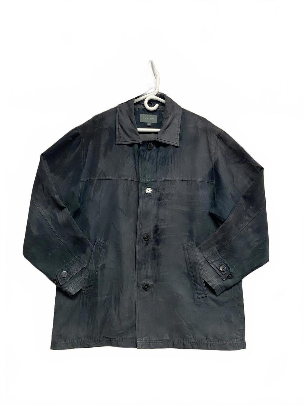 Vintage Y2K Mantles Men's Dark Green Jacket With Button up Front Size Large